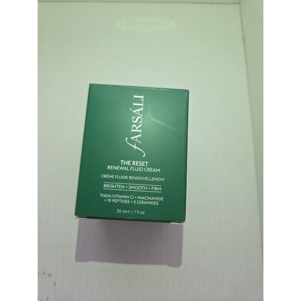 Farsali THE RESET Renewal Fluid Cream VitC Airless Jar 12 PAO Valued Over $150